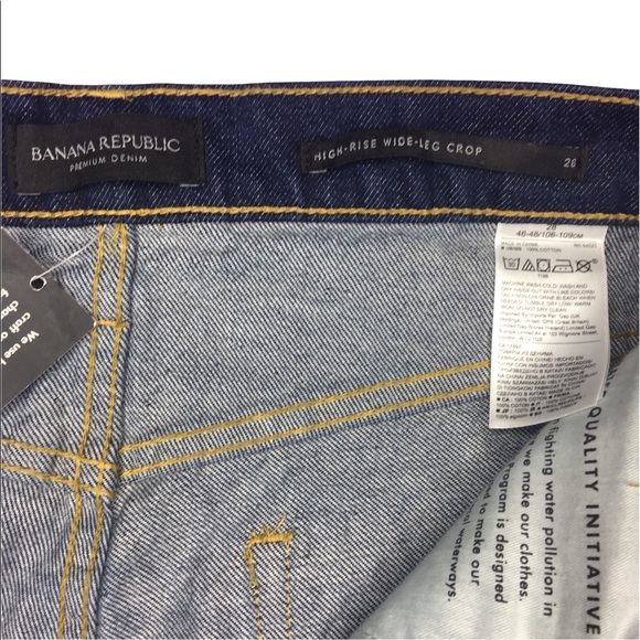 Banana Republic High Rise Wide Leg Crop Jeans - Picture 8 of 8